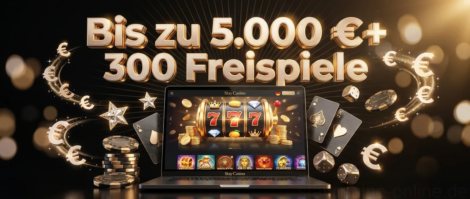 Bis zu 5.000 €+ 300 Freispiele